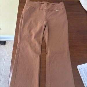Women's Stretchy Brown Dress Pants